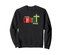Merry Christmas Cross Design Religious Holiday Christian Tee Sweatshirt