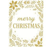 Merry Christmas: Decorative Coffee Table Book for Holiday Home Decor | Festive Lined Journal for Christmas Planning, Gift Lists, Recipes & Winter Memories | Modern Aesthetic