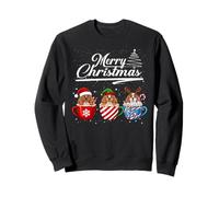 Merry Christmas English Cocker Spaniel Reindeer Elf Santa Sweatshirt