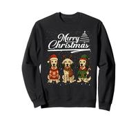 Merry Christmas English Setter Reindeer Elf Santa Dog Lover Sweatshirt
