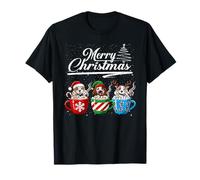 Merry Christmas English Setter Reindeer Elf Santa Dog Lover T-Shirt