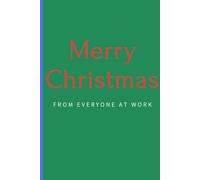 Merry Christmas From Everyone At Work: Gift For Colleagues at Christmas