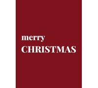 Merry Christmas: Hardcover Decorative Christmas Coffee Table Book for Holiday Home Decor, Staging and Styling | Cranberry Red Aesthetic