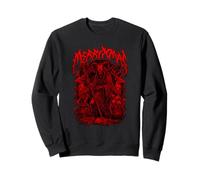 Merry Christmas Heavy Metal Père Noël satanique tête de Mort Sweatshirt