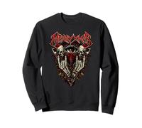 Merry Christmas Heavy Metal Père Noël satanique tête de Mort Sweatshirt