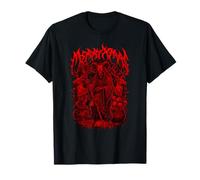 Merry Christmas Heavy Metal Père Noël satanique tête de Mort T-Shirt