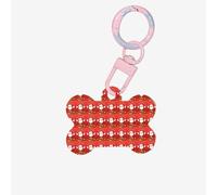 Merry Christmas Impression en forme d'os double face pendentifs personnalisés pour animaux de compagnie pour chiens et chats