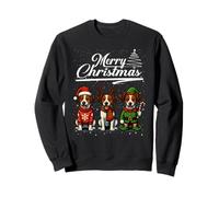 Merry Christmas Jack Russell Terrier Reindeer Elf Santa Sweatshirt