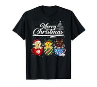 Merry Christmas Labrador Retriever Reindeer Elf Santa Squad T-Shirt