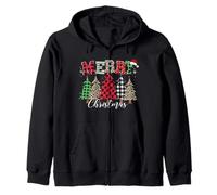 Merry Christmas Leopard Buffalo Red Plaid for Men Women Sweat à Capuche