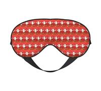 Merry Christmas Masque de sommeil polyvalent réversible pour la méditation et le voyage Unisexe