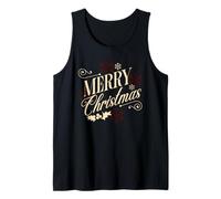 Merry Christmas Minimal Elegant Xmas Typographie Débardeur