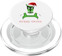 Merry Christmas Puppy Play Pups Gay Pride Vert LGBTQ PopSockets PopGrip pour MagSafe