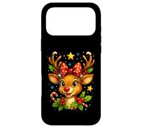 Merry Christmas Renne Noël Famille Flocons de Neige Noël Coque pour iPhone 17 Pro Max