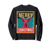Merry Christmas Renne Vintage rétro années 80 Noël Xmas Sweatshirt