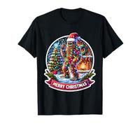 Merry Christmas Sasquatch Bonnet de Père Noël Big Foot Ape T-Shirt