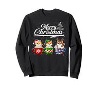 Merry Christmas Shiba inu Reindeer Elf Santa Squad Dog Lover Sweatshirt