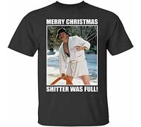 Merry Christmas Shitters Full T Shirt Funny Vintage Gift for Men Black XL