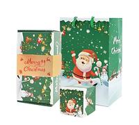 Merry Christmas Surprise Box Gift, Surprise Explosion Box, Unique Folding Bouncing Red Envelope Gift Box, For Birthdays, Christmas Parties, or Weddings (18 boxes + gift box + gift bag)
