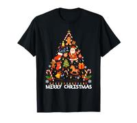 Merry Christmas Tree 2025 Tenue Assortie Père Noël T-Shirt