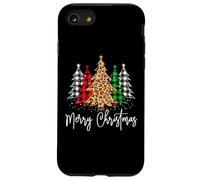 Merry Christmas Tree Christmas Buffalo Plaid Rouge Blanc Vert Coque pour iPhone SE (2020) / 7/8