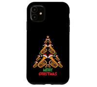 Merry Christmas Tuba Tree Tuba Music Lover Xmas Holiday Coque pour iPhone 11