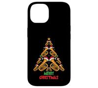 Merry Christmas Tuba Tree Tuba Music Lover Xmas Holiday Coque pour iPhone 14
