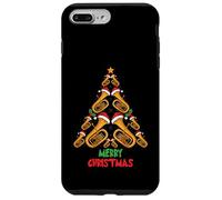 Merry Christmas Tuba Tree Tuba Music Lover Xmas Holiday Coque pour iPhone 7 Plus/8 Plus