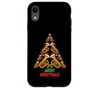 Merry Christmas Tuba Tree Tuba Music Lover Xmas Holiday Coque pour iPhone XR