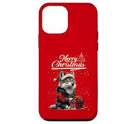 Merry Christmas Wolf Santa Hat Animal Cute Xmas Holiday Coque pour iPhone 12 Mini