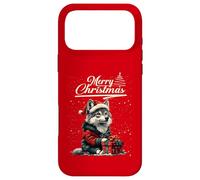 Merry Christmas Wolf Santa Hat Animal Cute Xmas Holiday Coque pour iPhone 17 Pro Max