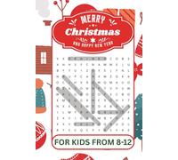 Merry Christmas Word Search for Kids .. A Fun Travel & Holiday Activity Book: 55 Medium-Level Word Puzzles to Boost Vocabulary | Fun Holiday Activity Book Ages 8-12 | 6×9 in