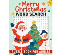 Merry Christmas Word Search Puzzle book: 50 Large Print Puzzles for Fun and Relaxation - For Adults, Seniors, and Teens with Solutions