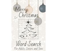 Merry Christmas Word Search Puzzle Book: Word Searches with Easy to Read Print about Christmas, Holidays and More. 6X9 inches, 110 pages, 50+ Puzzles... Gift for Holidays, Vacations, and Free Time.