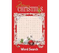 Merry Christmas Word Search: Word searches with easy to read print about Christmas, snow, winter, and more | 6x9, 110 pages | 55 puzzles | Great gift for holidays to read on vacation or leisure time