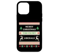 Merry Christmas You Filthy Liberals - Funny Retro Ugly Coque pour iPhone 12 Mini
