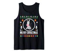 Merry Christmas Zèbre Pull de Noël en Tricot Débardeur