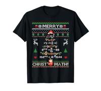Merry Christmath Pull pour enseignant Motif sapin de Noël T-Shirt