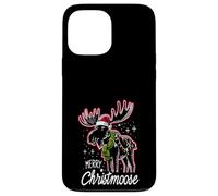 Merry Christmoose Christmas Moose Tree Lights Pajamas Coque pour iPhone 13 Pro Max