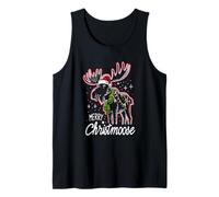 Merry Christmoose Christmas Moose Tree Lights Pajamas Débardeur