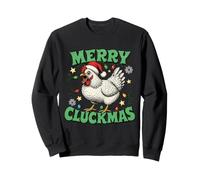 Merry Cluckmas Chicken Christmas Funny Sweatshirt