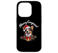 Merry Corgmas Christmas Xmas Black Tricolor Corgi Lover Coque pour iPhone 14 Pro
