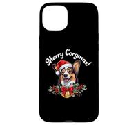 Merry Corgmas Christmas Xmas Black Tricolor Corgi Lover Coque pour iPhone 15 Plus