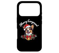 Merry Corgmas Christmas Xmas Black Tricolor Corgi Lover Coque pour iPhone 17 Pro