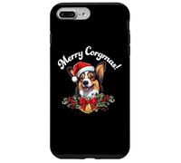 Merry Corgmas Christmas Xmas Black Tricolor Corgi Lover Coque pour iPhone 7 Plus/8 Plus