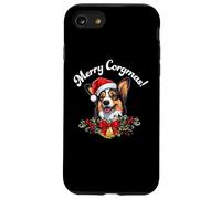 Merry Corgmas Christmas Xmas Black Tricolor Corgi Lover Coque pour iPhone SE (2020) / 7/8