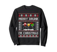 Merry Drunk I'm Christmas Noël Sweatshirt