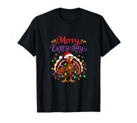 Merry Every-Day Turkey Santa Farm Jeu de Mots de Noël T-Shirt