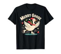 Merry Goose Funny Christmas Silly Humor Family Christmas Fun T-Shirt
