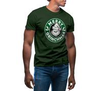 Merry Grinchmas Grinch Inspired Christmas Coffee T-Shirt Vert Militaire pour Homme Size L